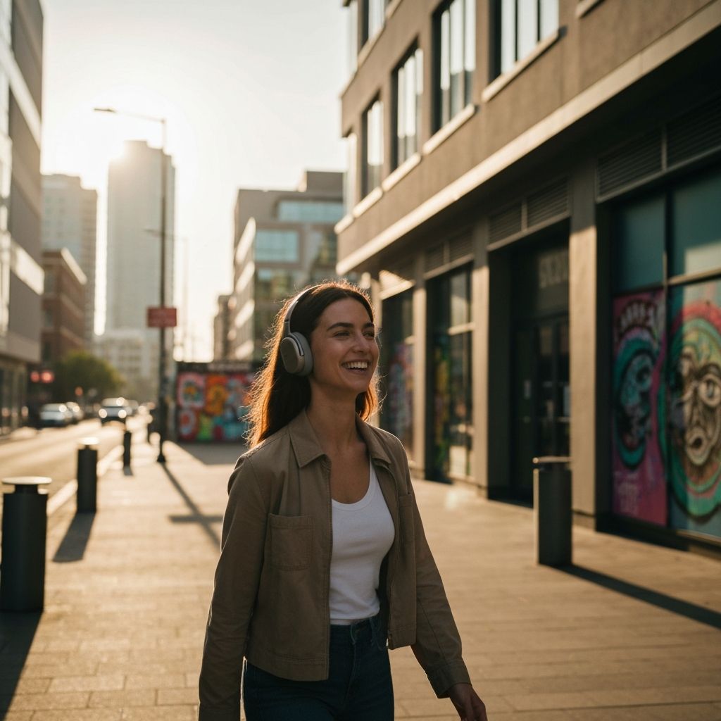 Person in everyday moment wearing Alice